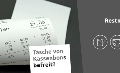 Kassenbons gehören in den Restmüll.