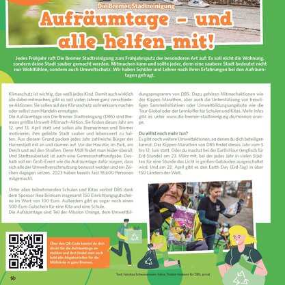 Artikel Kinderzeitung Aufräumtage Artikel Kinderzeitung Aufräumtage