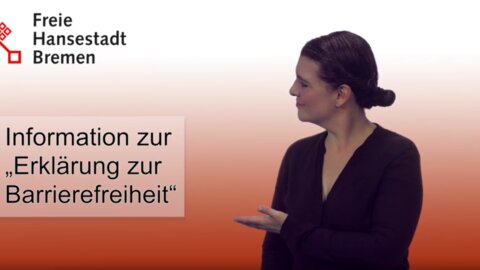 Titelbild Video Informationen zur Erklärung der Barrierefreiheit