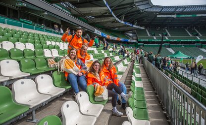 Team DBS voller Freude im Weserstadion